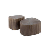 COUCHTISCH-SET INKA Braun Teakholz - Braun, Teakholz/Holz (73/68/31cm) - KAWOLA