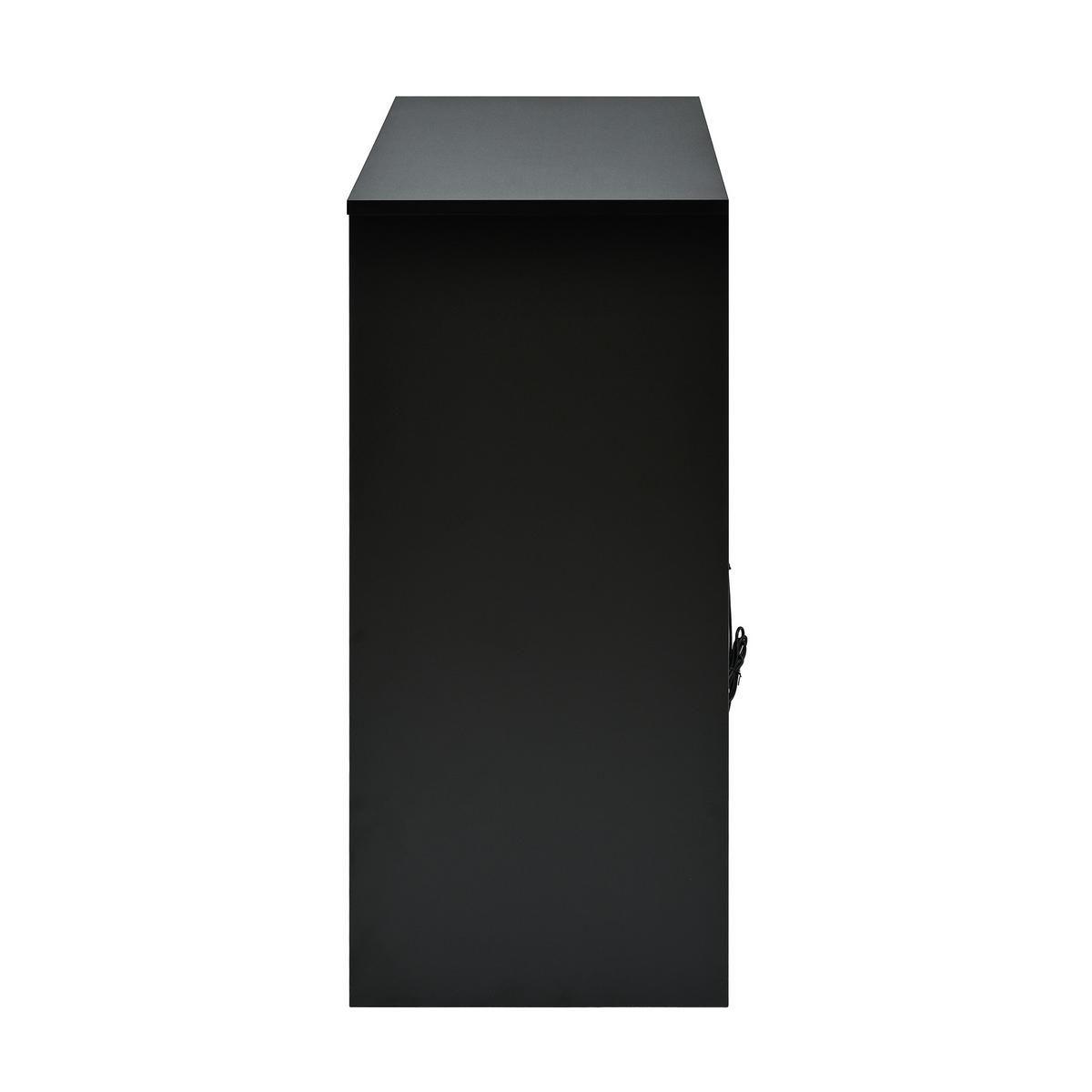 SCHUHSCHRANK aus Spanplatte 105x39,5x86cm in Schwarz-Weiß mit LED - Weiß, Holzwerkstoff (105/86/39.5cm) - Modfu