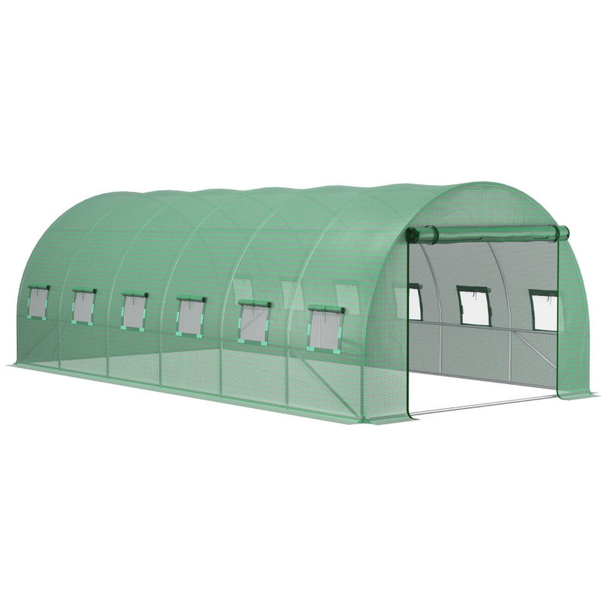 GEWÄCHSHAUSFOLIE 6x3x2 m UV Schutz grün - Grün, Kunststoff (600/200/300cm) - Fortuna Lai