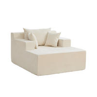 XXL-SESSEL DE-35160 mit 30D Schaumstoff Beige - Beige, Textil (113/78.5/140cm) - ComfortXL
