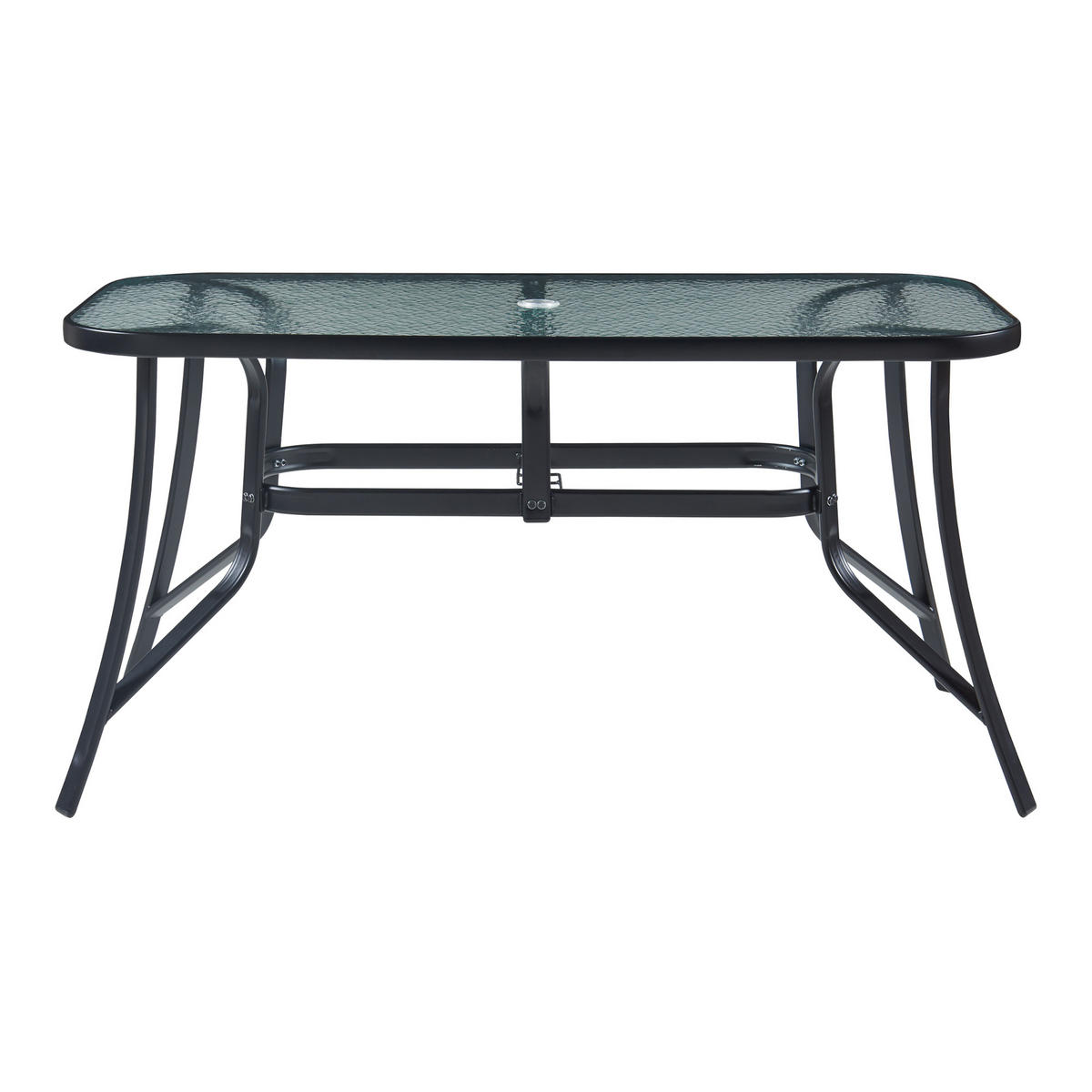GARTENMÖBEL-SET 7 TLG. Aradeo - Schwarz, Textil/Metall - casa.pro