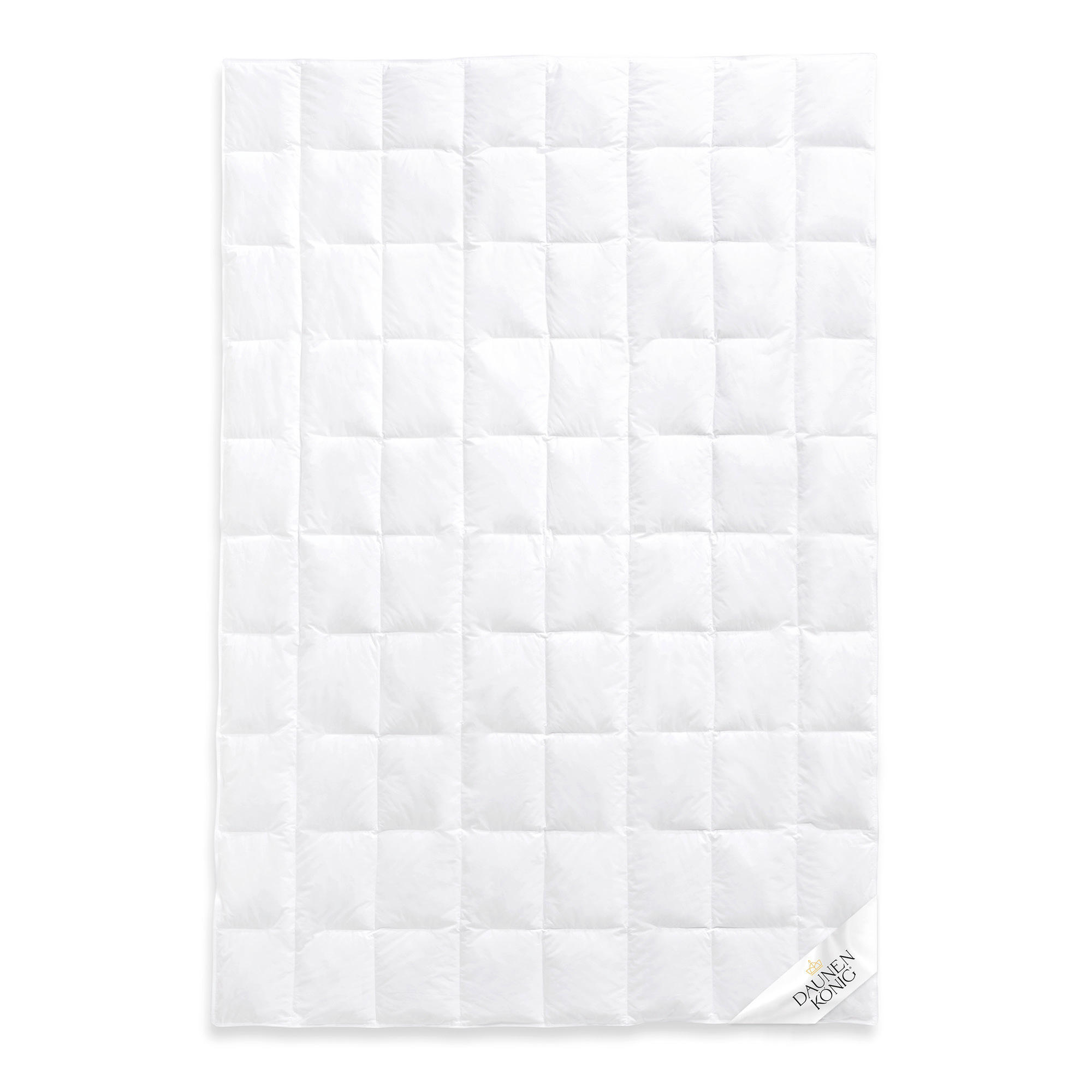 SOMMERBETTDECKE ROYAL Gänsedaunen leicht - Weiß, Naturmaterialien/Textil (135/200cm) - Daunenkönig