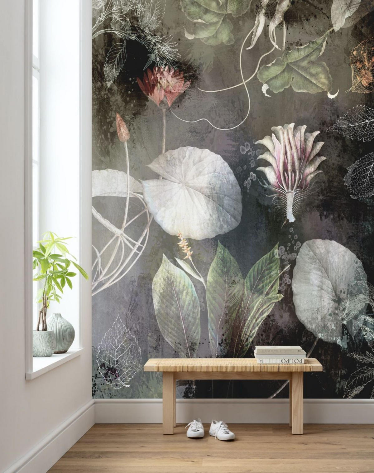 FOTOTAPETE romantischen Blumen 200 x 280 cm - Multicolor, Papier (200/280cm) - Sanders & Sanders