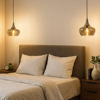 PENDELLEUCHTE Glas Rauchgrau Nickel - Grau, Glas (14/14/150cm) - Nowa