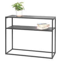 KONSOLENTISCH, grau, Metall - Grau, Metall (33.5/100/79.5cm) - bremermann