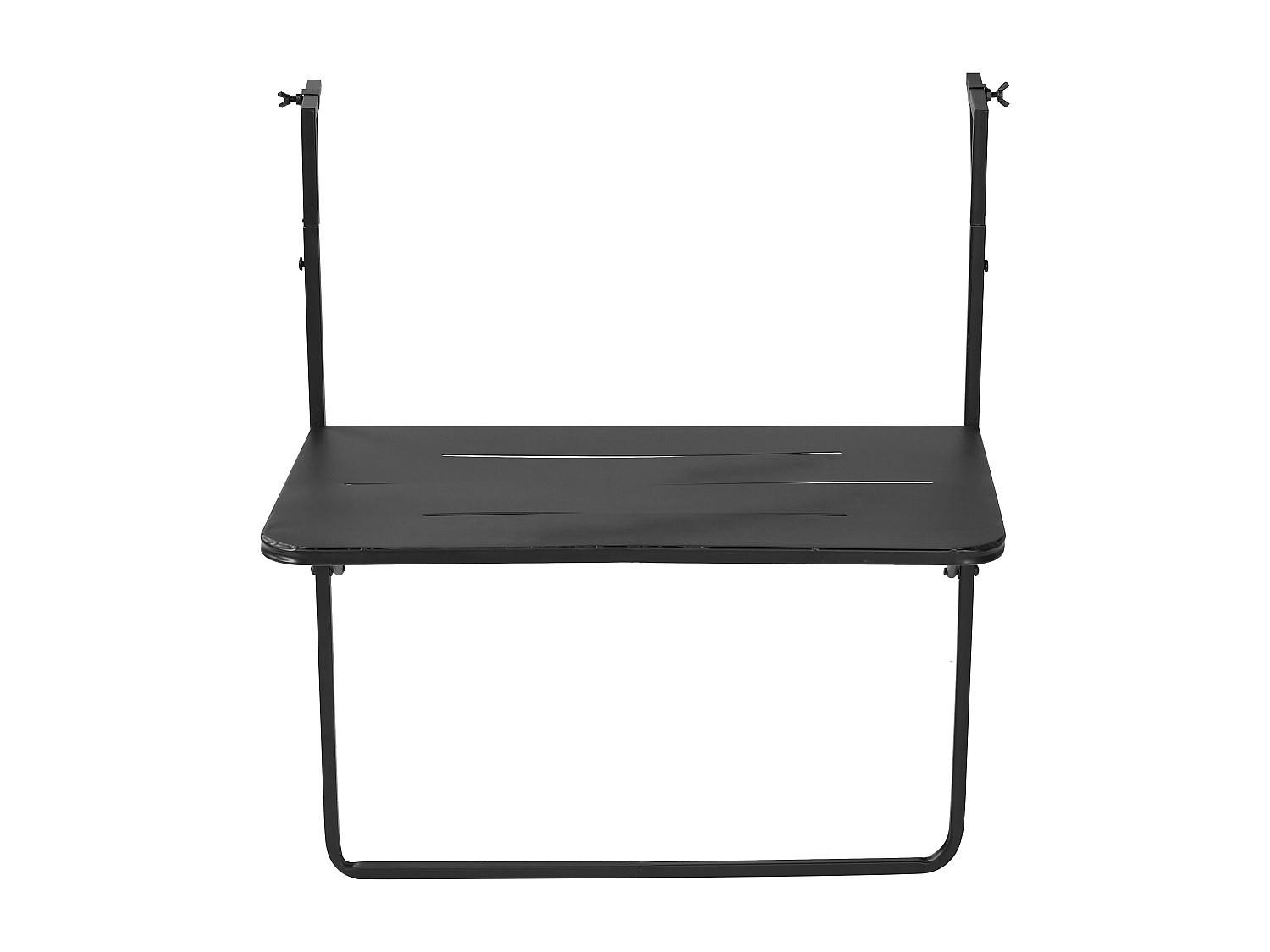 GARTENTISCH - 1 Person - Metall - Schwarz - Schwarz, Metall (55/60/74cm) - Vente-Unique