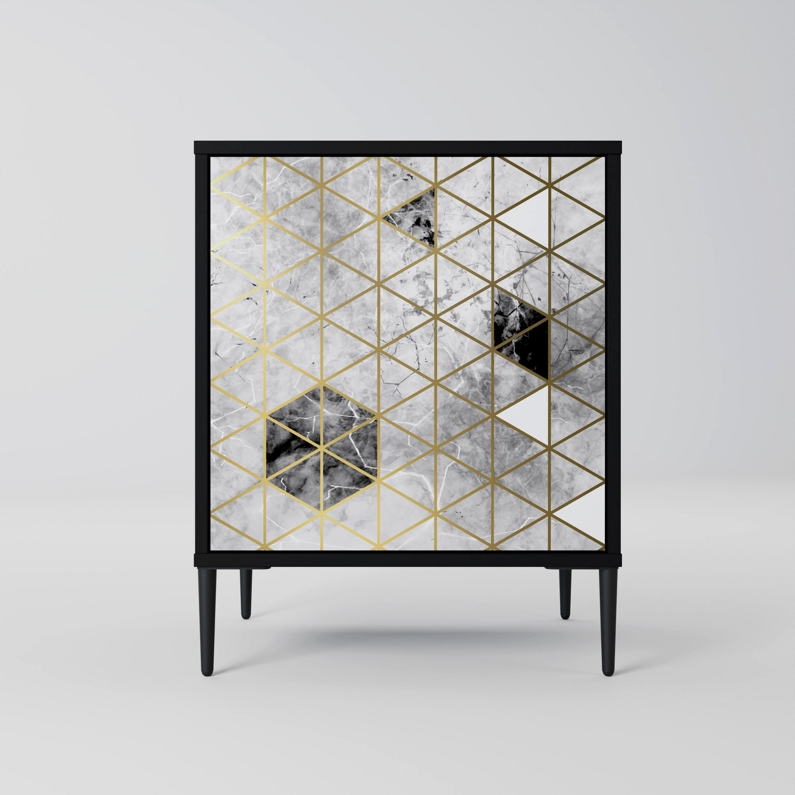 SpaceRebels Sideboard Schwarz 57.5x72.5x42 cm