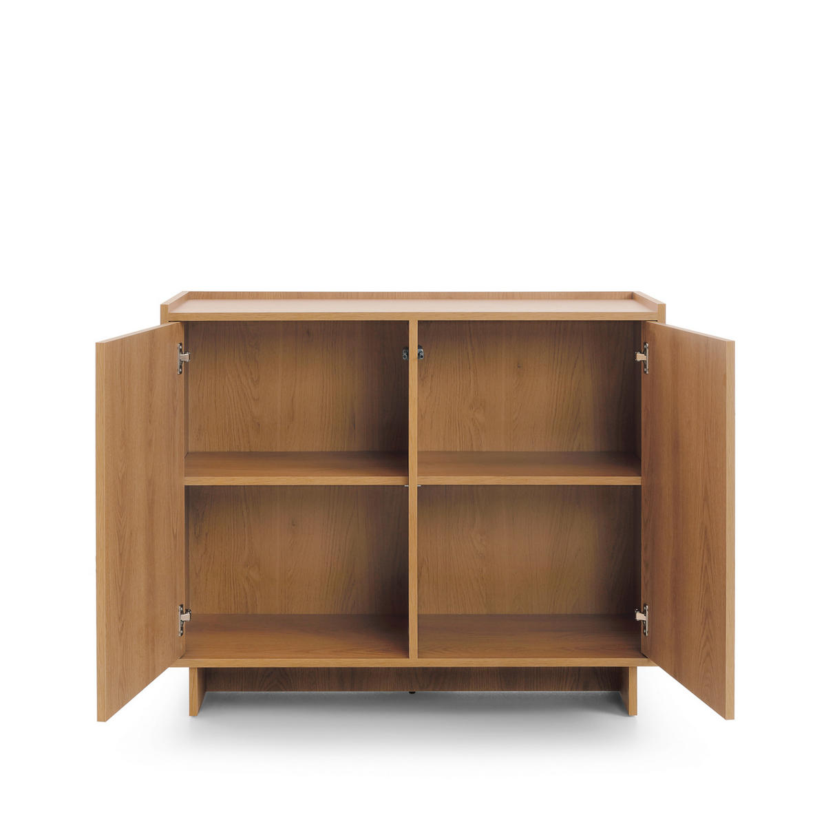 SIDEBOARD YARKER KOM2 Eiche - Eichefarben, Glas/Holzwerkstoff (98/82/39cm) - Komodee