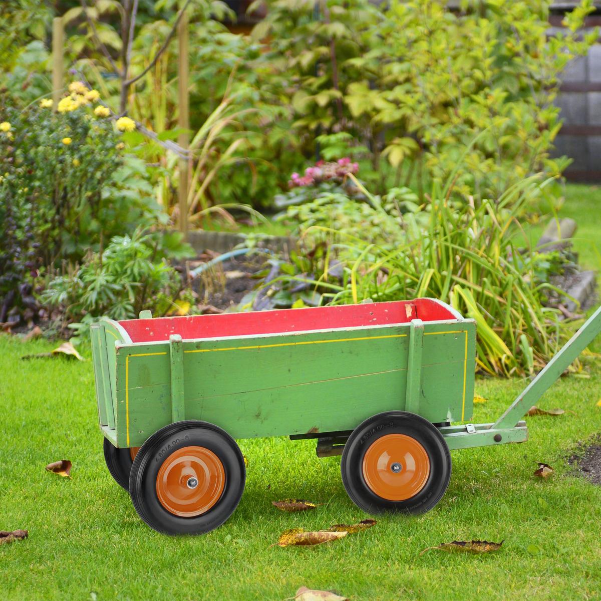 SCHUBKARRENRAD - Multicolor, Kunststoff/Metall (39/39/8.5cm) - Relaxdays