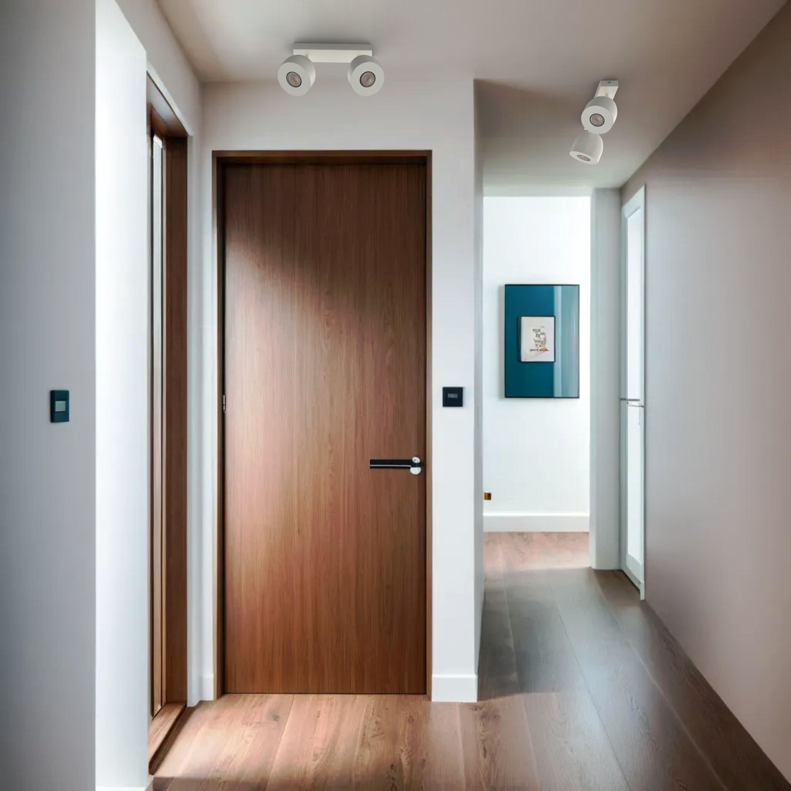 DECKENLEUCHTE - Weiß Hochglanz, Metall (6.5/27/18cm) - Lumicom