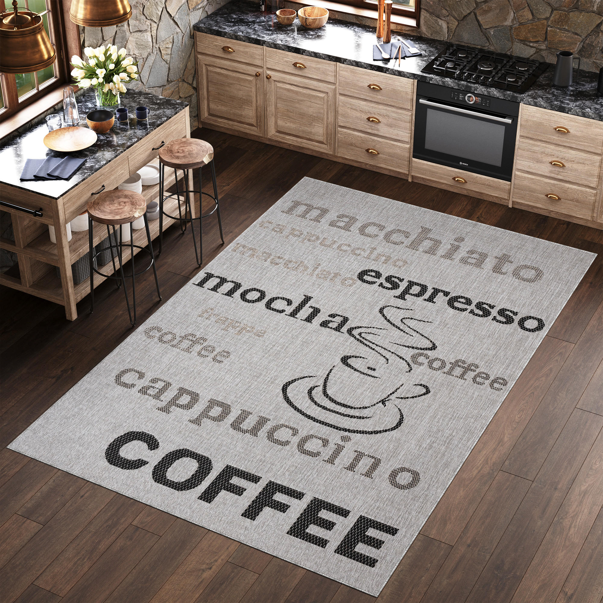 TEPPICH MELISSA Grau 200/290 cm - Grau, Kunststoff (200/290cm) - Tapiso