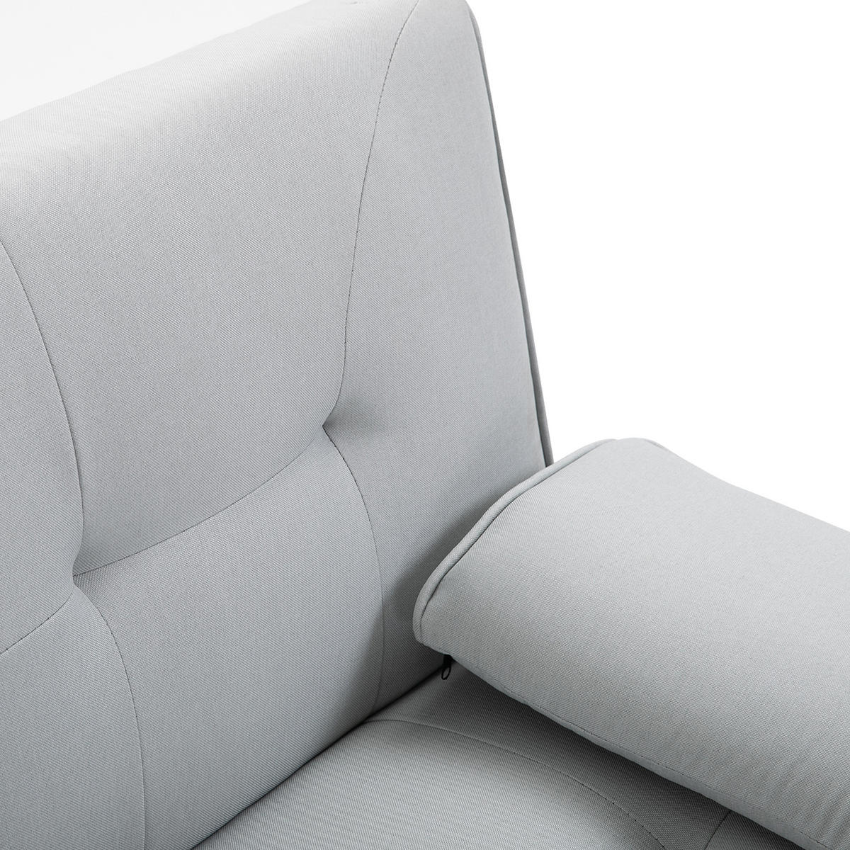 SCHLAFSOFA 3-Sitzer DE-13374 Hellgrau - Hellgrau, Textil (181/78/77cm) - ComfortXL