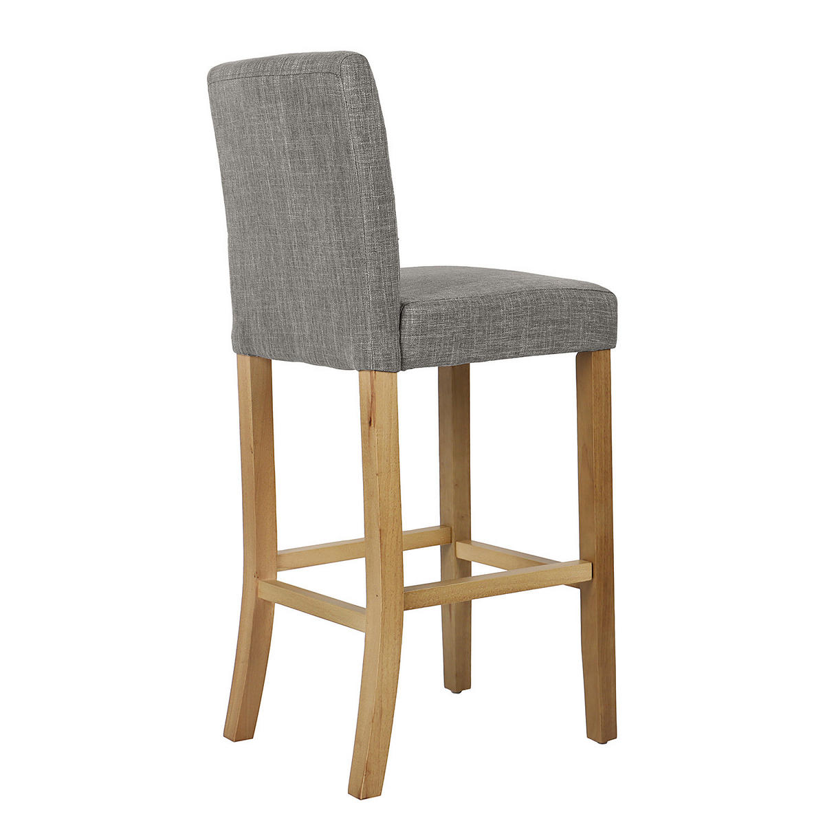 BARSTUHL - 2er-Set - Grau, Holz/Textil (43/109/54cm) - home24