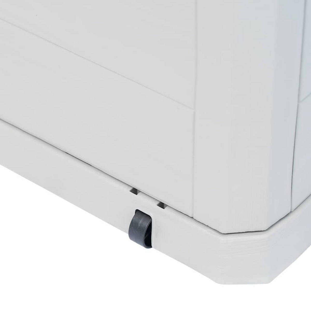 GARTEN-AUFBEWAHRUNGSBOX 280 L Hellgrau - Grau, Kunststoff (117/56/45cm) - vidaXL
