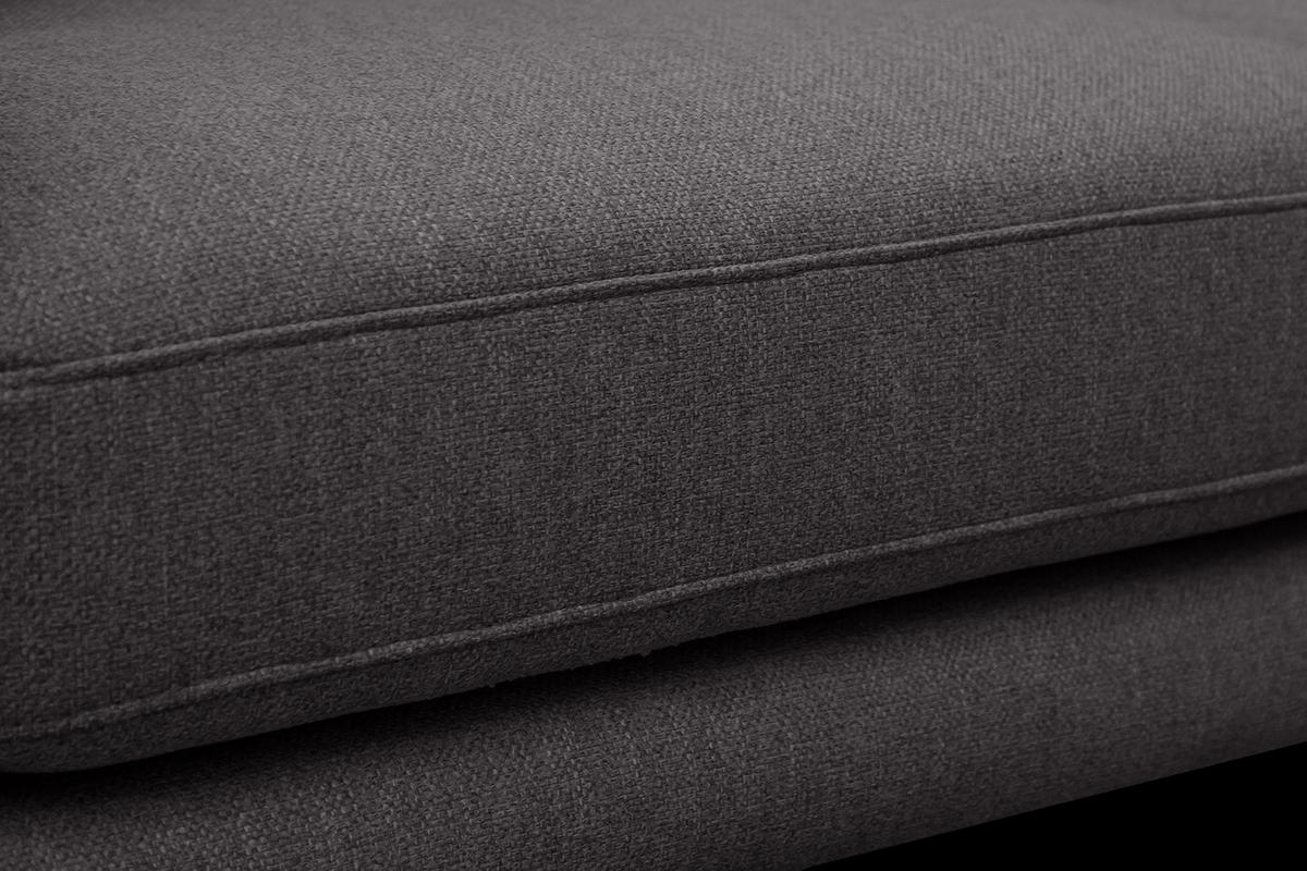 SOFA MEDIOLANE 3-Sitzer, graphitfarben - Graphitfarben, Holzwerkstoff/Textil (233/87/96cm) - Courtois Laville