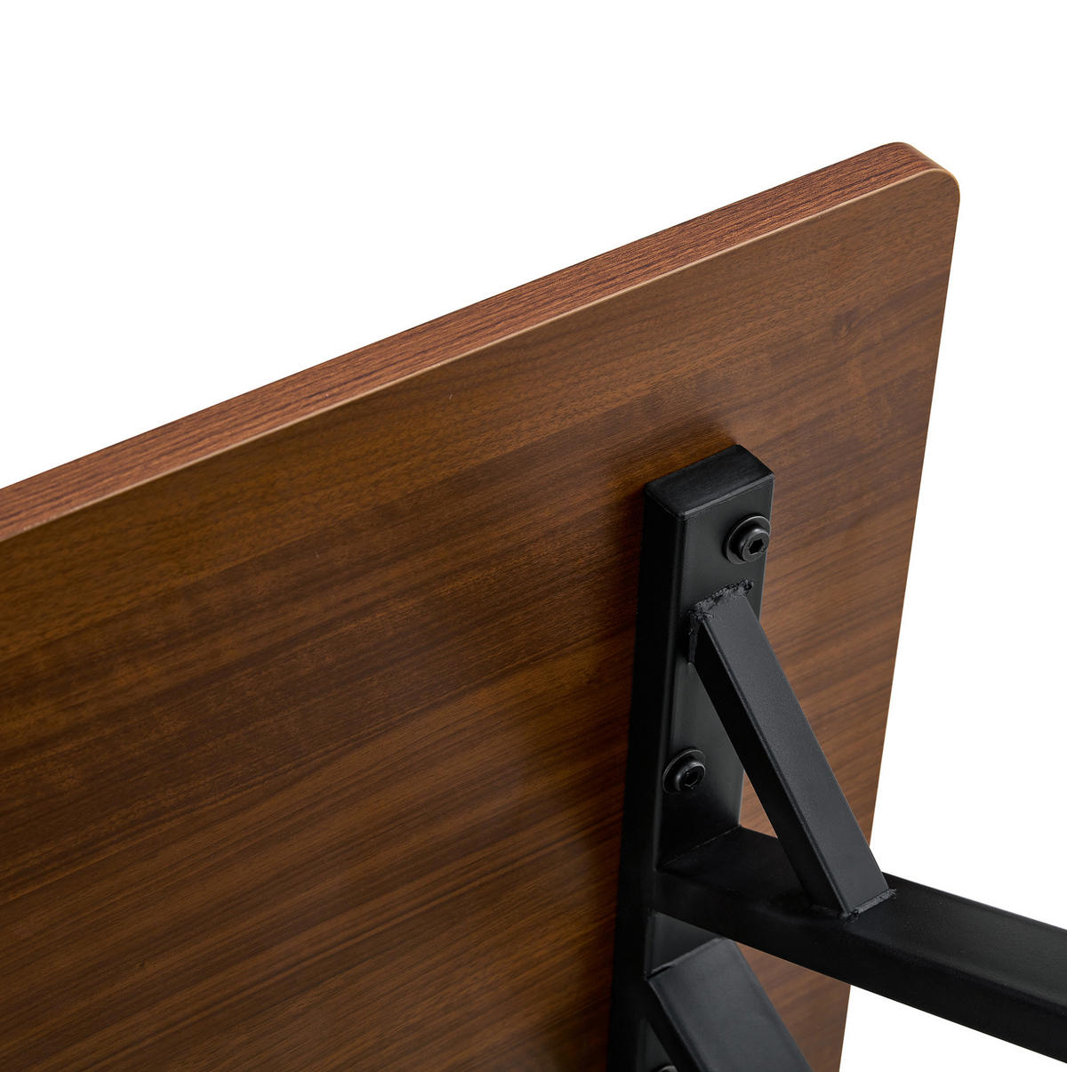 COUCHTISCH 110/57/44.5 cm in Walnuss aus MDF mit Stauraumregal - Walnussfarben, Holzwerkstoff (110/57/44.5cm) - OKMYHOME
