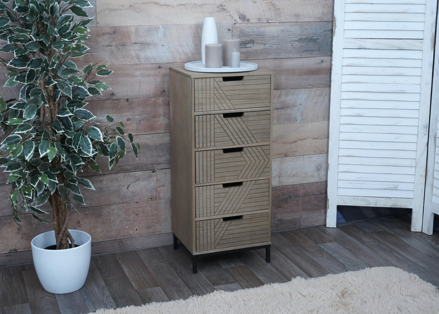 KOMMODE Grau, Braun - Braun/Grau, Holz (35/84/29cm) - MCW