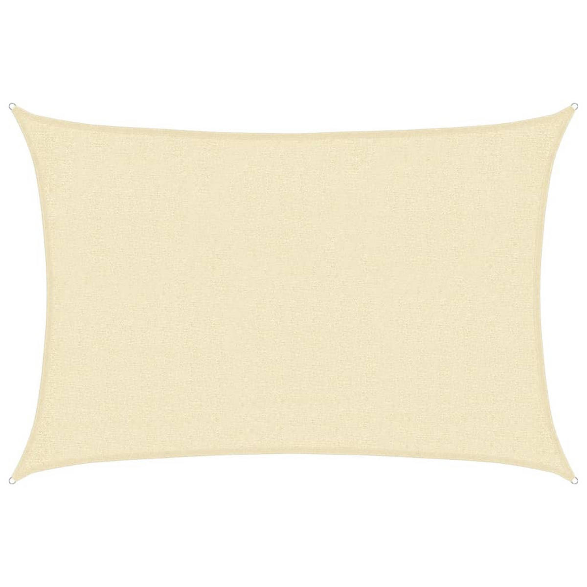 SONNENSEGEL 160 G/M² Creme 2/2,5 M Hdpe - Creme, Textil (250/200cm) - vidaXL