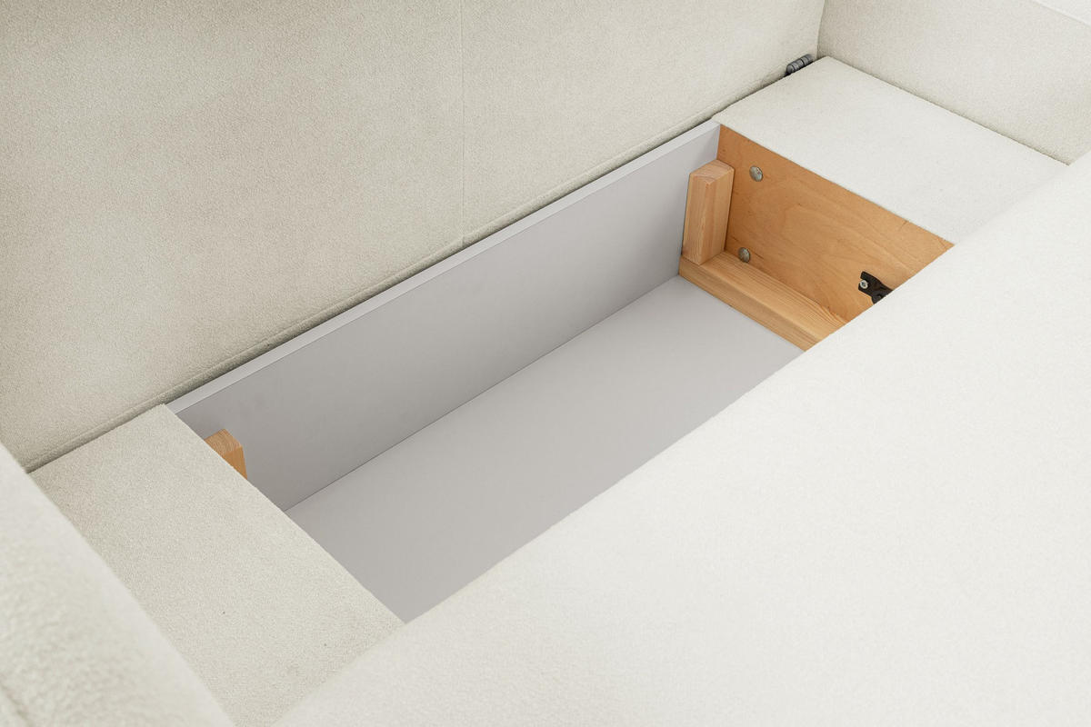 ECKSOFA Olena - Weiß (Sicuro 60) - Weiß, Holzwerkstoff (248/174cm)