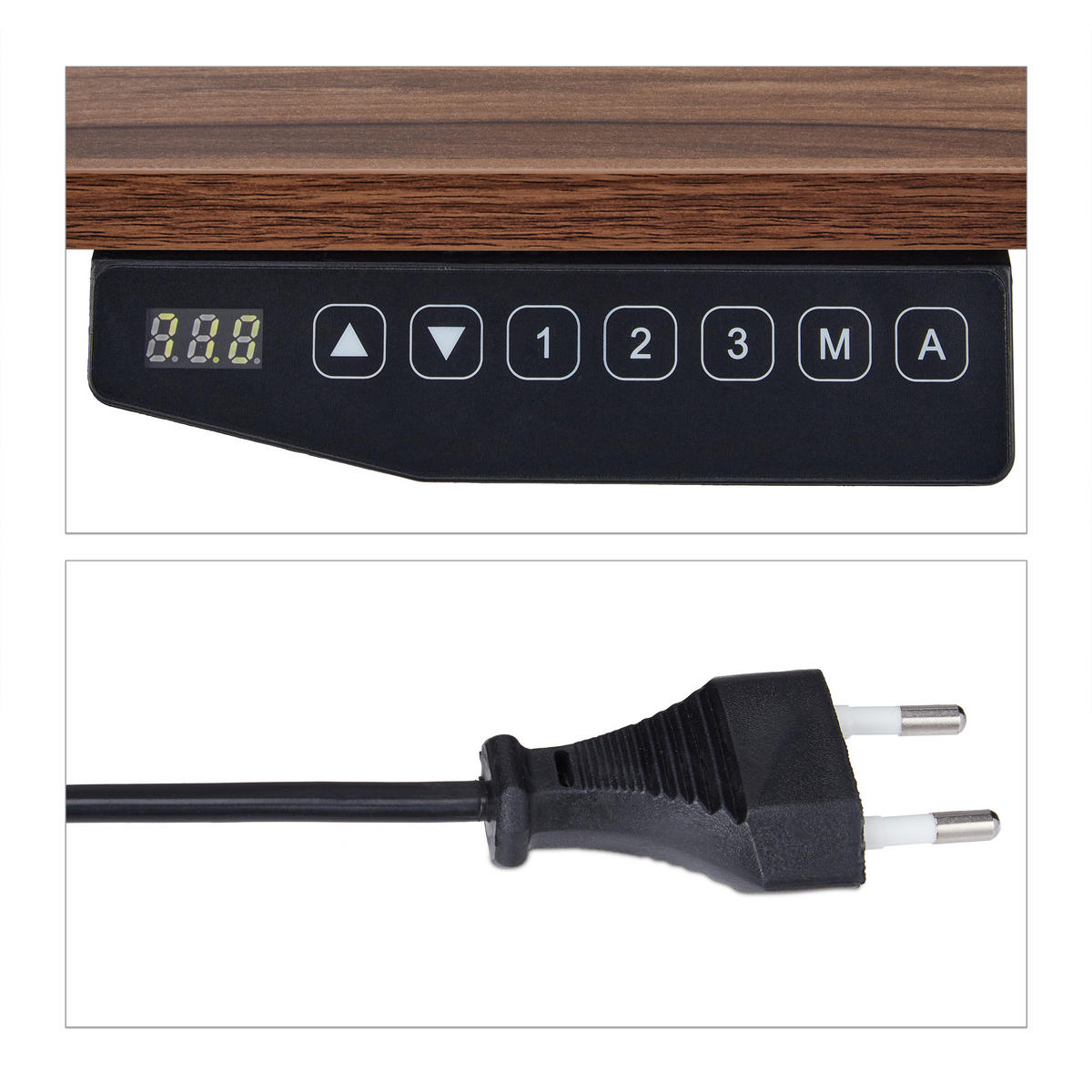 TISCHGESTELL - Weiß, Metall (65/86.5/71cm) - Relaxdays