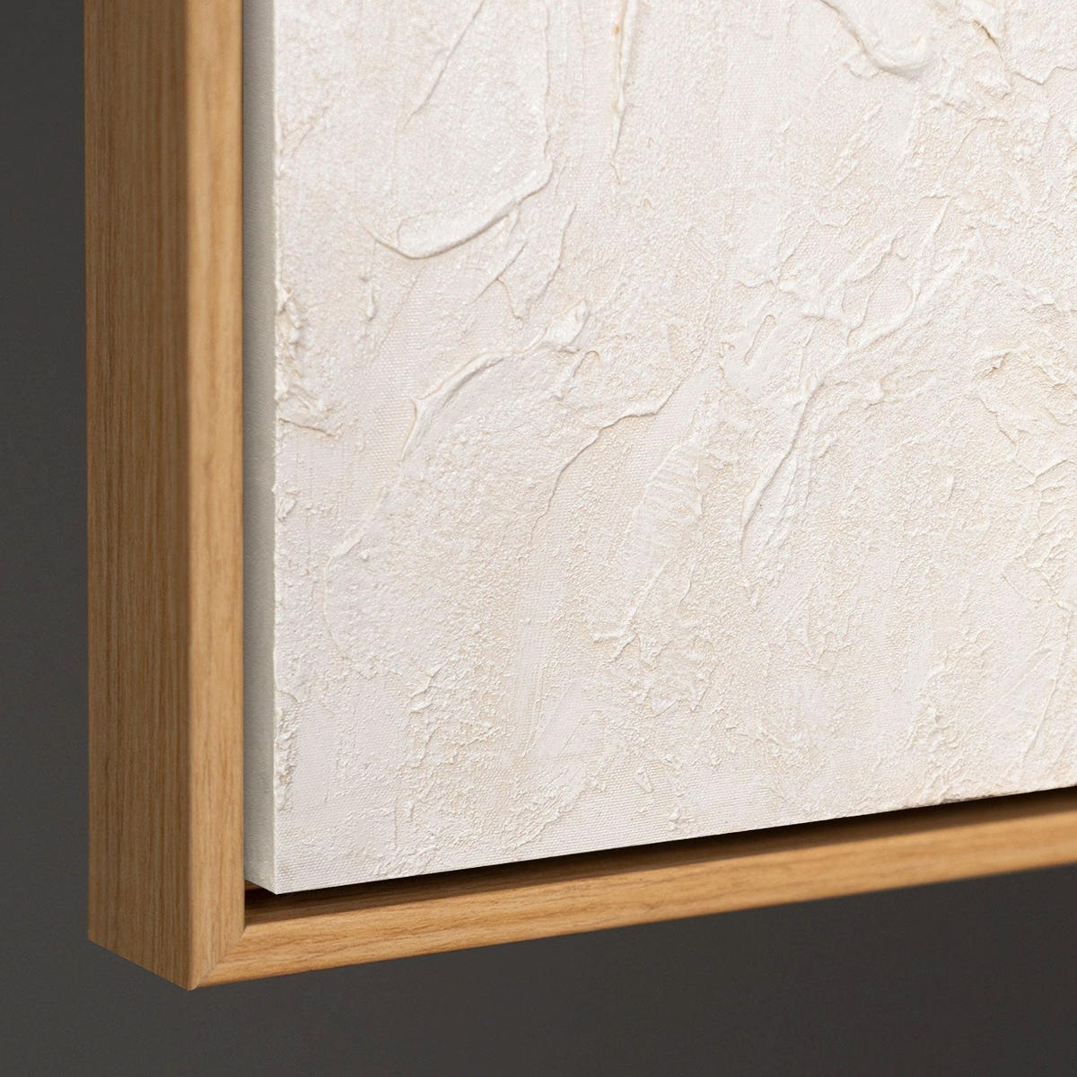 GEMÄLDE Das Flüstern der Zeit Schattenfugenrahmen Eichefarben 60x40 cm - Eichefarben, Holz (60/40cm) - YS-art gallery