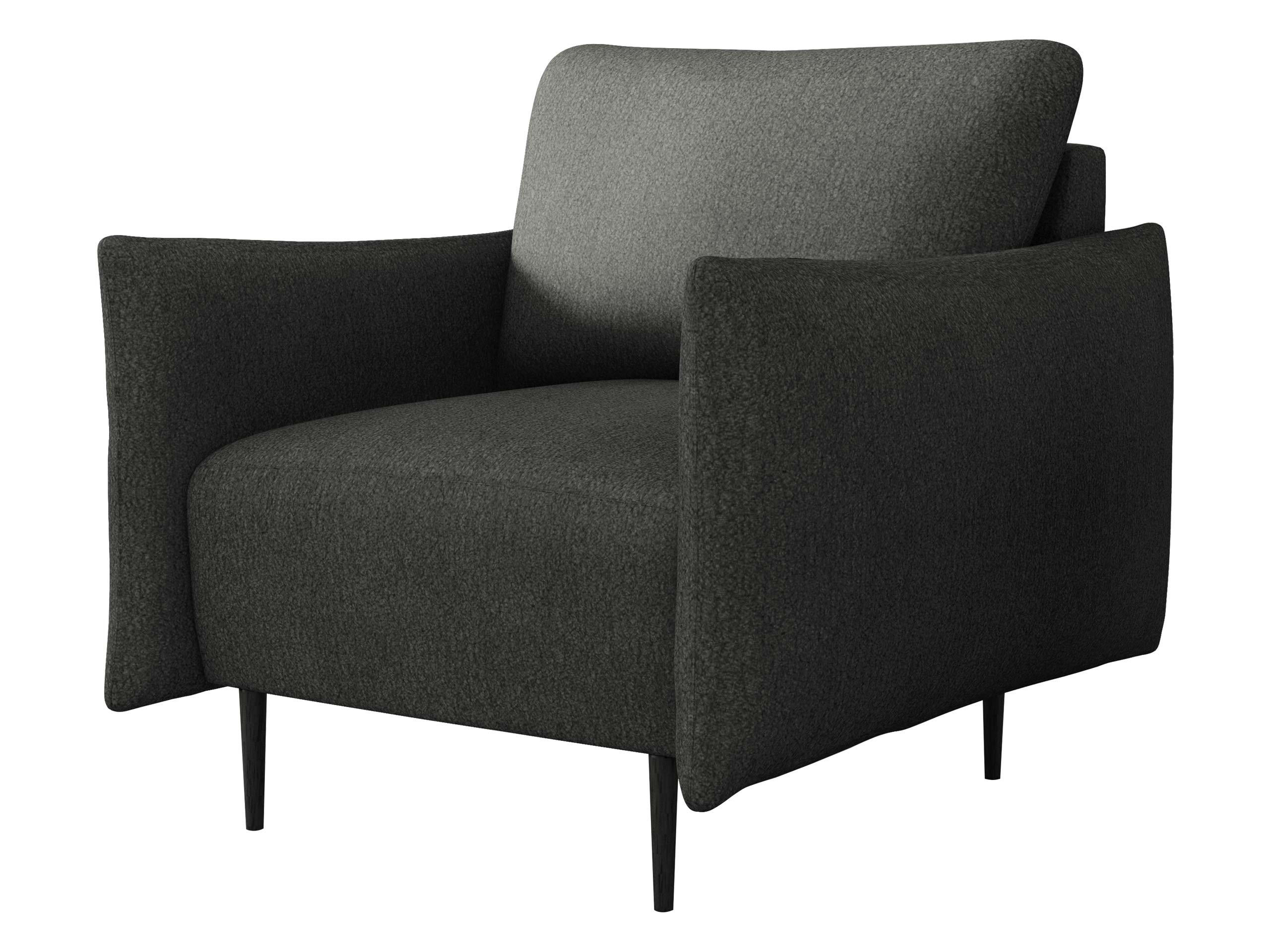 SESSEL Lambi - Dunkelgrau/Schwarz, Holz/Textil (98/85/90cm) - MIRJAN24