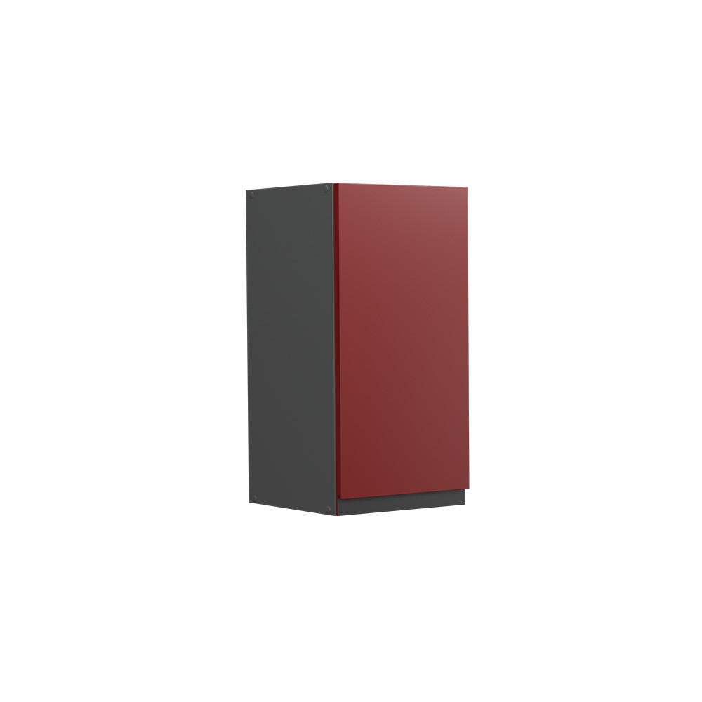 HÄNGESCHRANK R-Line Rot 30 cm J-Shape - Anthrazit/Rot, Holzwerkstoff (30/60/31cm) - Vicco