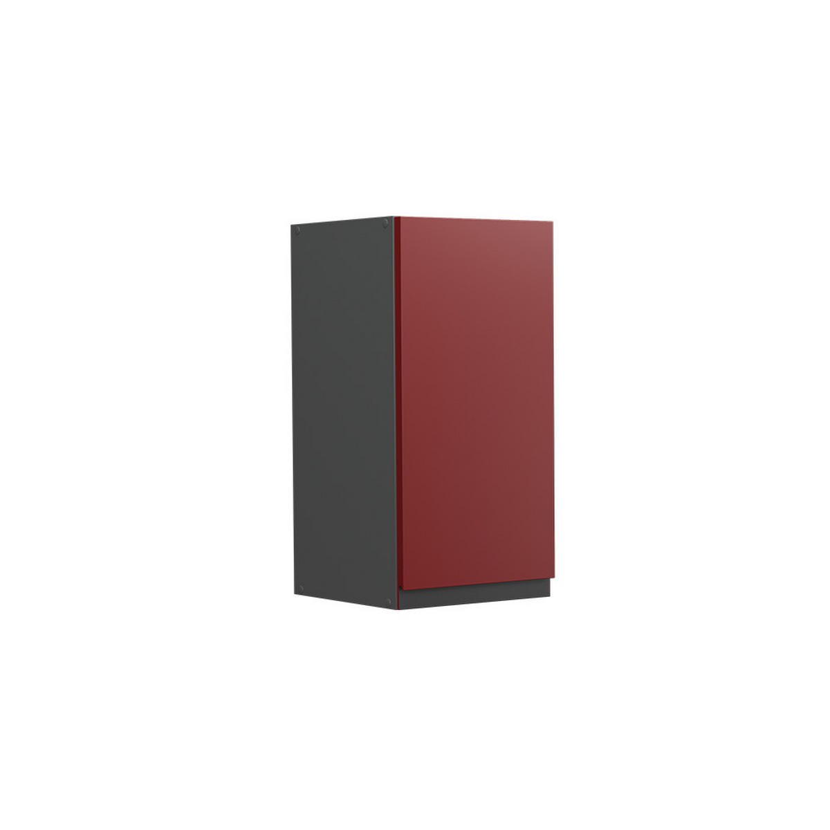 HÄNGESCHRANK R-Line Rot 30 cm J-Shape - Anthrazit/Rot, Holzwerkstoff (30/60/31cm) - Vicco