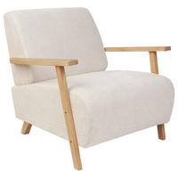SESSEL Helles Beige Lesja - Hellbraun/Beige, Textil (77/79/90cm) - Beliani