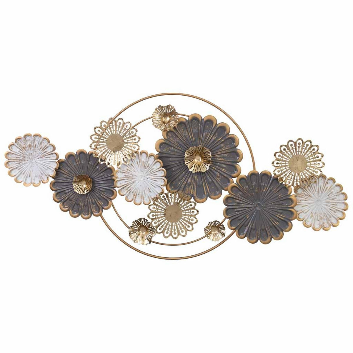 WANDDEKO-OBJEKT aus Metall, 119x60x7cm - Multicolor, Metall (118.7/7/59.7cm) - Wanderlust