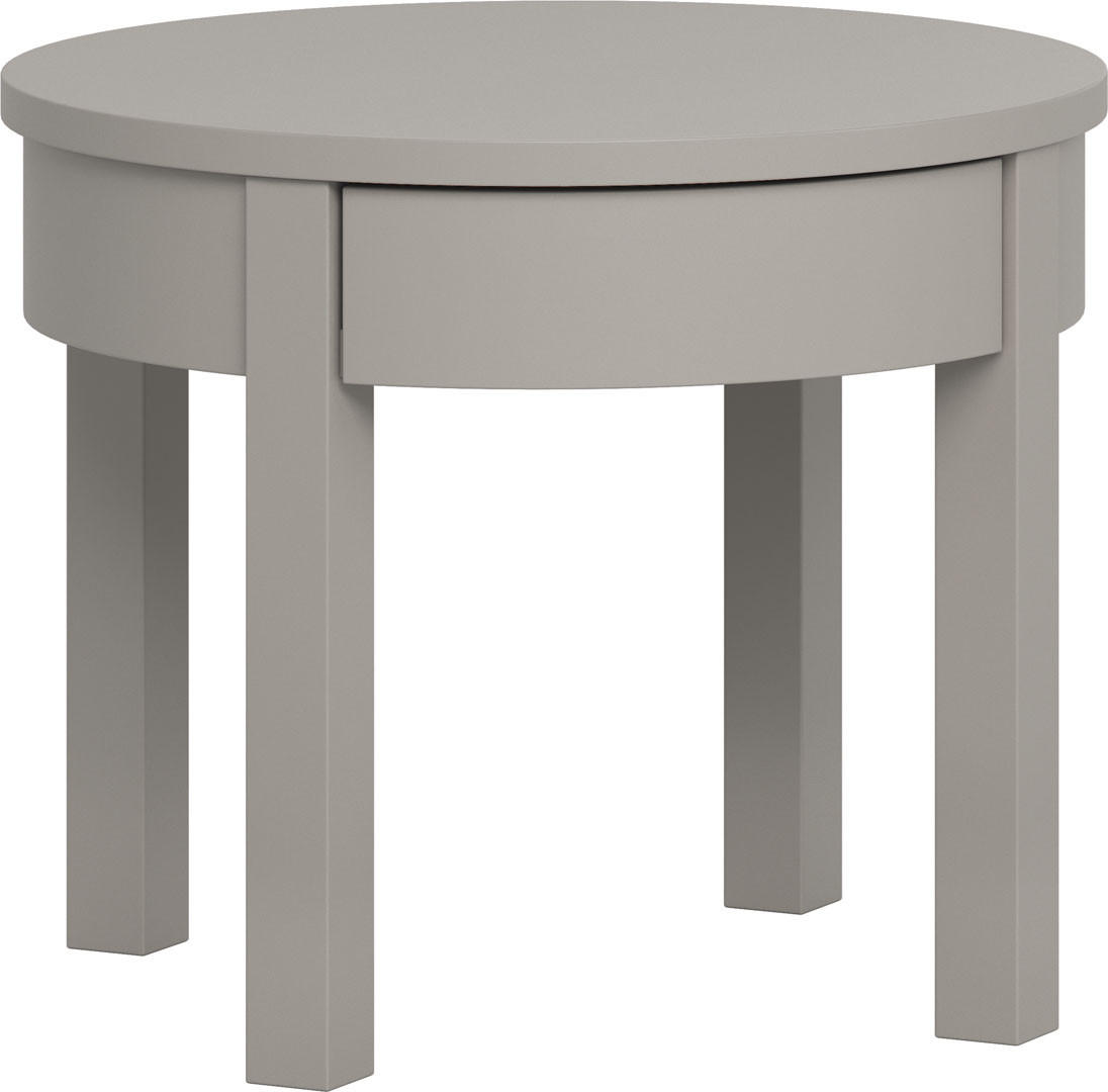 COUCHTISCH rund Buche massiv - Grau, Holzwerkstoff (54/54/45cm) - Vox Möbel