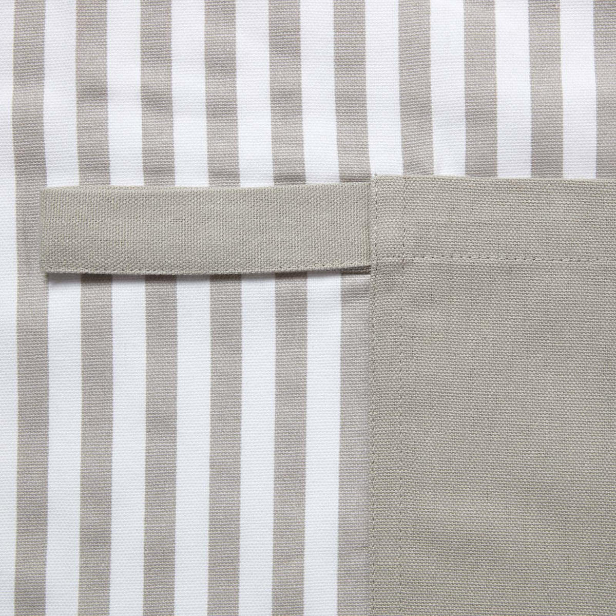 KOCHSCHÜRZE grau-weiß, 100% Baumwolle - Grau, Textil (80/85cm) - Homescapes
