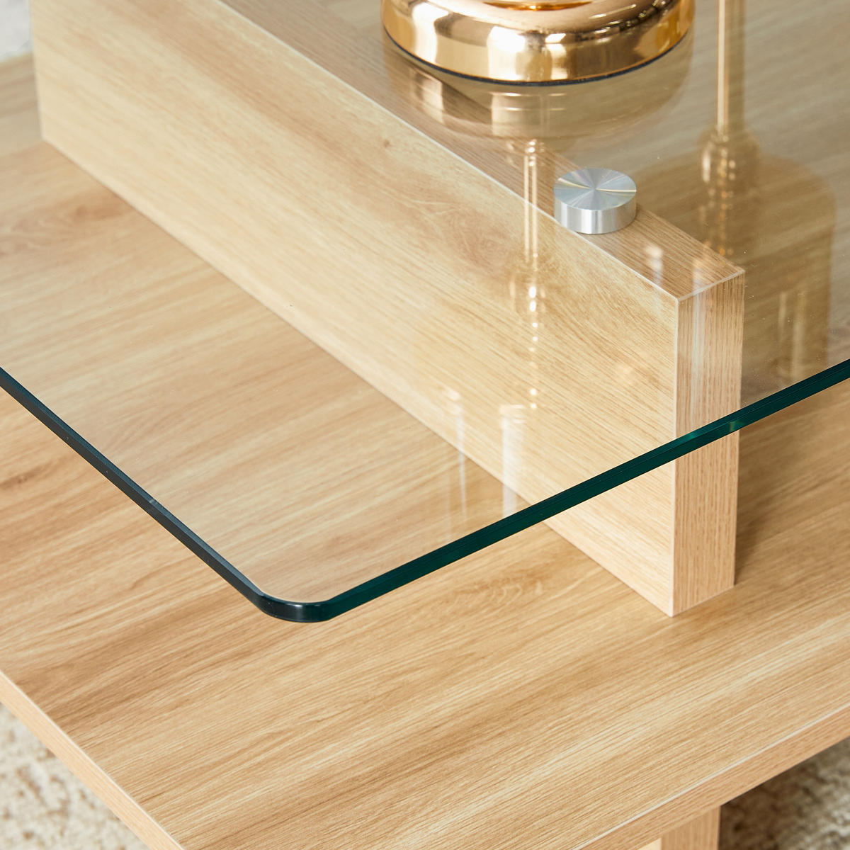 COUCHTISCH Holzfarben 115/55/40 cm - Naturfarben, Holzwerkstoff (55/115/40cm) - PANGIVO