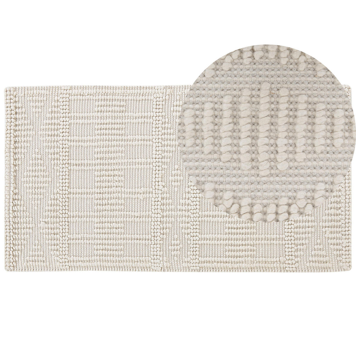 KURZFLOR-TEPPICH Lapseki 150/80 cm - Beige, Textil (80/150cm) - Beliani