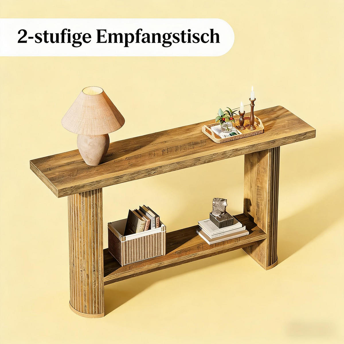 KONSOLENTISCH Braun 140/30/80 cm - Braun, Holzwerkstoff (30/140/80cm) - PANGIVO