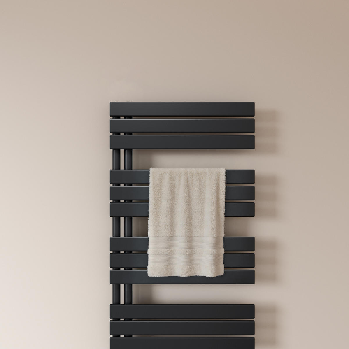 HEIZKÖRPER wasserführend Schwarz 159,9/60/5,9 cm - Schwarz, Metall (60/159.9/5.9cm) - EMKE