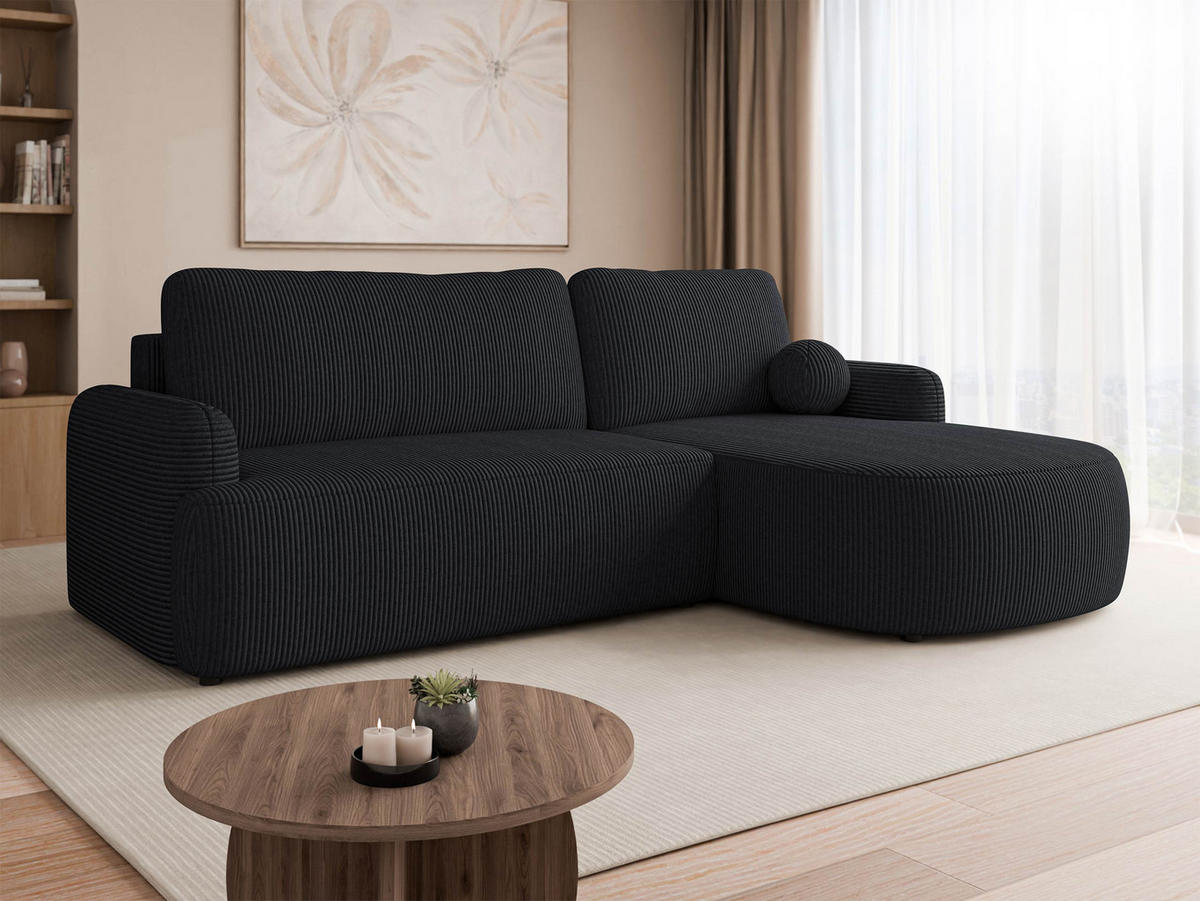 COLTAR Loridu Reiat, Dreapta - negru, material plastic/material textil (174/250cm) - MIRJAN24