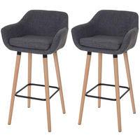 BARHOCKER Grau 2er-Set - Grau, Textil (53/99/45cm) - MCW