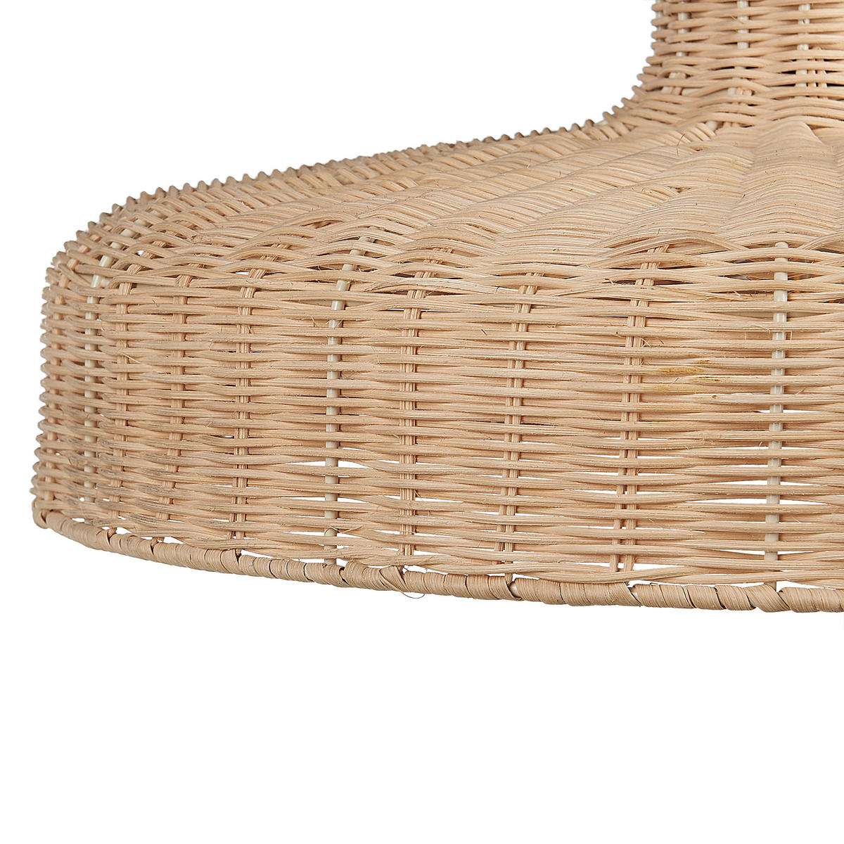 HÄNGELEUCHTE Tamarin 45/45/108 cm - Beige, Naturmaterialen (45/45/108cm) - Beliani