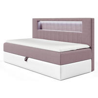 KINDERBETT GARETH 2 - Lila/Weiß, Holzwerkstoff (111/201cm) - Meblini