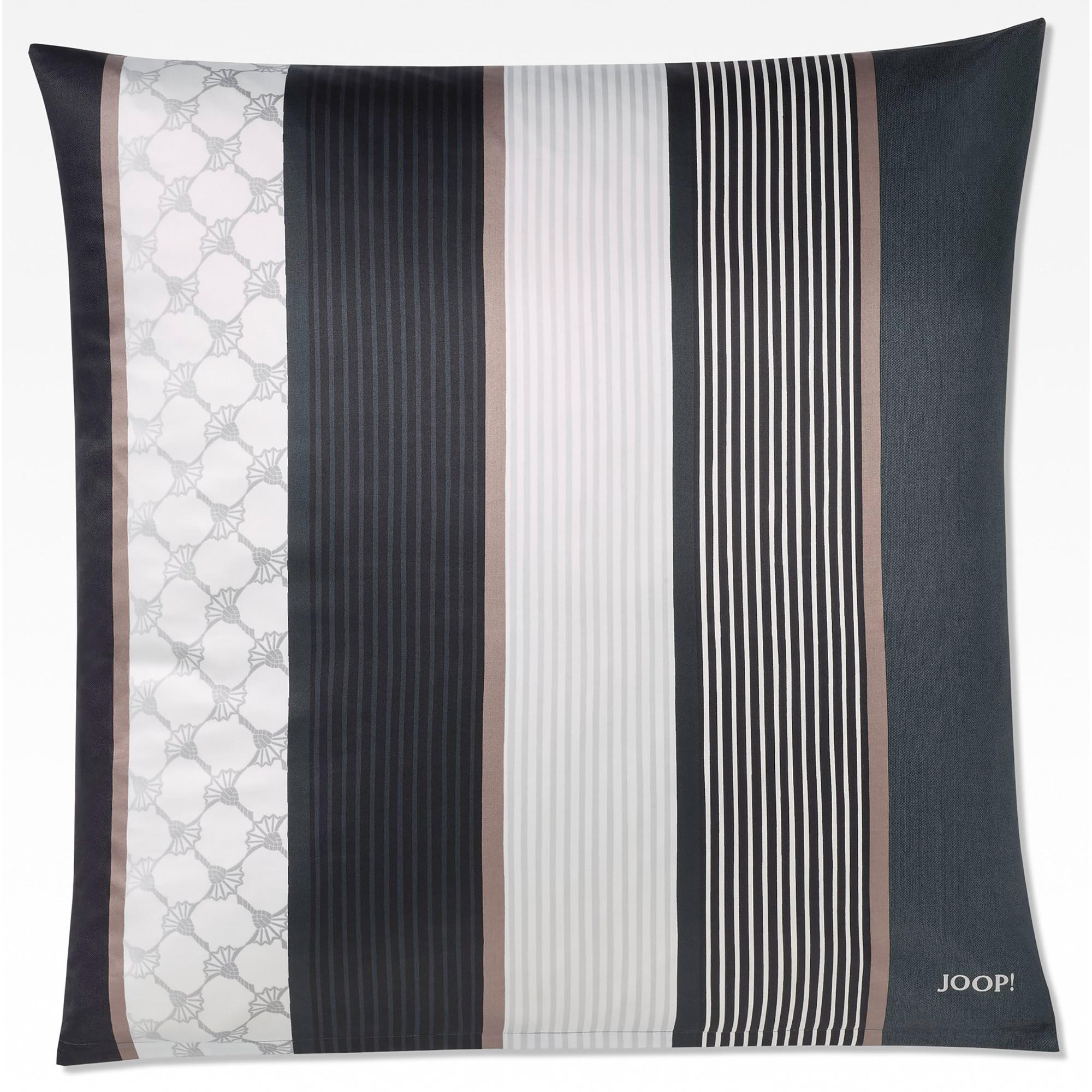 KISSENHÜLLE CORNFLOWER STRIPES 4069 DEEP STONE - 99 - Schwarz, Textil (80/80cm) - Joop!