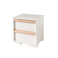 NACHTKONSOLE Kariotta 48x40x49 Holzwerkstoff Weiß/Buche - Naturfarben, Holzwerkstoff (40/49/48cm) - 58aufmkessel