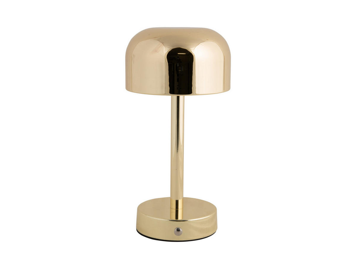 TISCHLAMPE James LED 12.5/12.5/24.5 cm - Goldfarben, Metall (12.5/12.5/24.5cm) - Leitmotiv