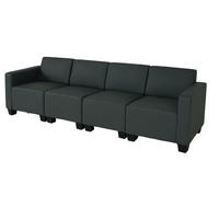 4-SITZER SOFA Grau - Grau, Textil (250/76/72cm) - MCW