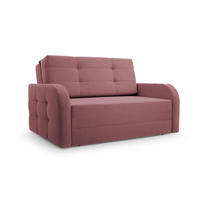 SCHLAFSOFA Porto 120 - Weinerot (BRAGI 92) - Rot, Holz (141/90/100cm) - Möblo