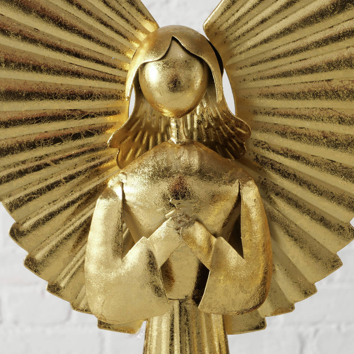 WEIHNACHTSFIGUR Nuriel 54 cm - Goldfarben, Metall (10/54/23.5cm) - Boltze Home
