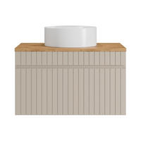 EINZELWASCHTISCH - 80 cm x 46 cm - Holz, Platte - Beige - SATARA - Beige, Holz (80/46/46cm) - Vente-Unique