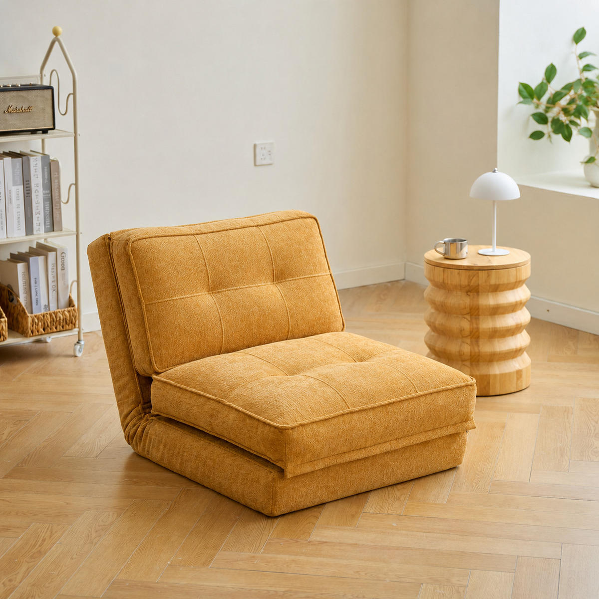 SCHLAFSESSEL Stoff Gelb - Gelb, Textil (71/67/85cm) - Nordlys
