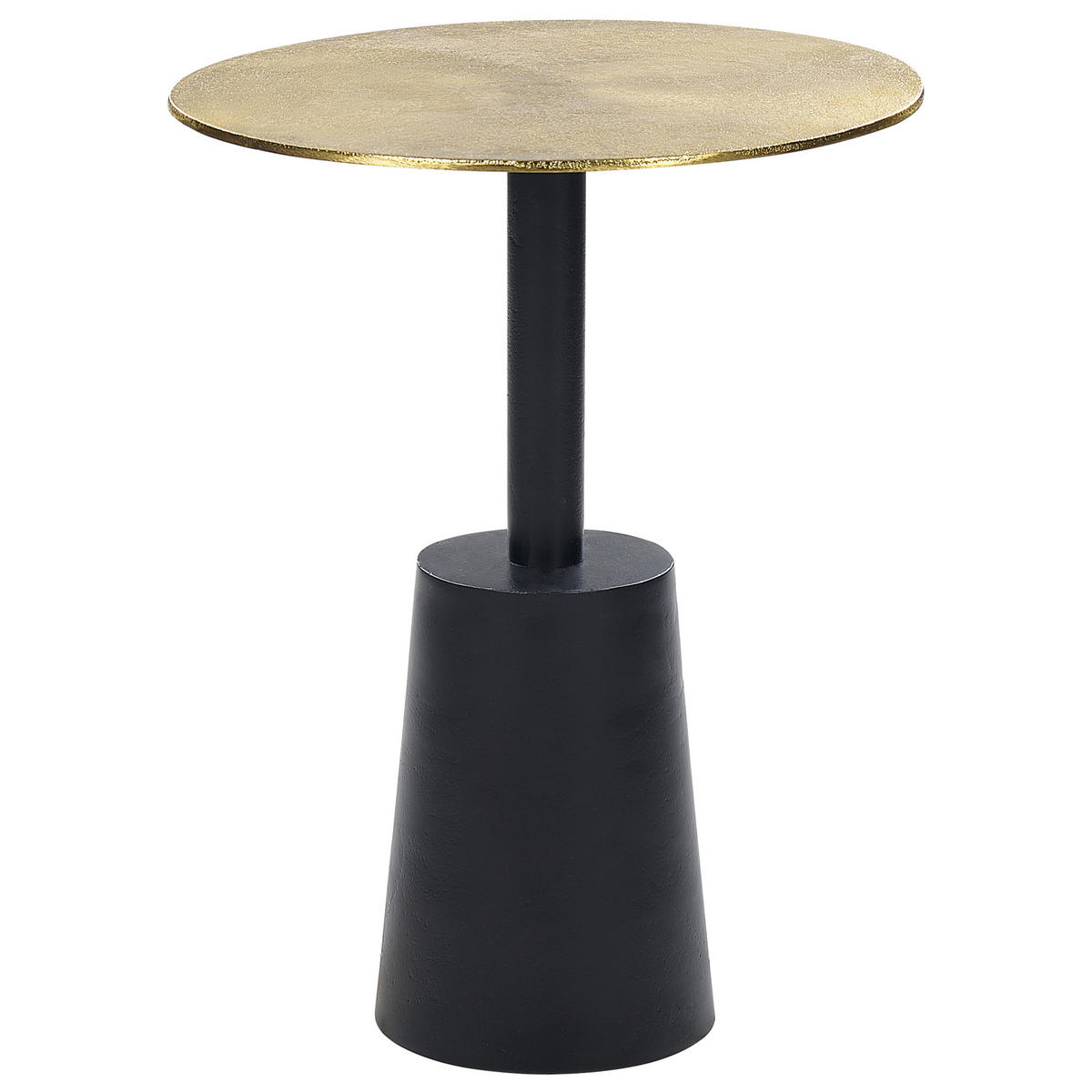 BEISTELLTISCH Aluminium gold/schwarz rund 36 cm Tanami - Goldfarben/Schwarz, Metall (36/36/48cm) - Beliani