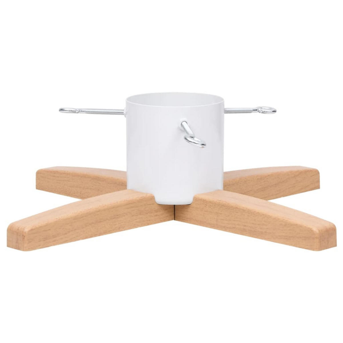 CHRISTBAUMSTÄNDER 55x55x15,5 cm - Weiß, Kunststoff (15.5cm) - furnicato